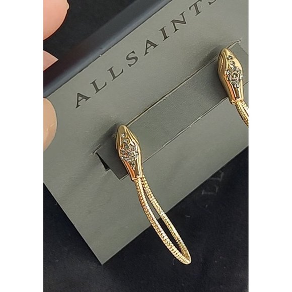 All Saints Earrings Pavé Snake Earrings - Picture 5 of 15